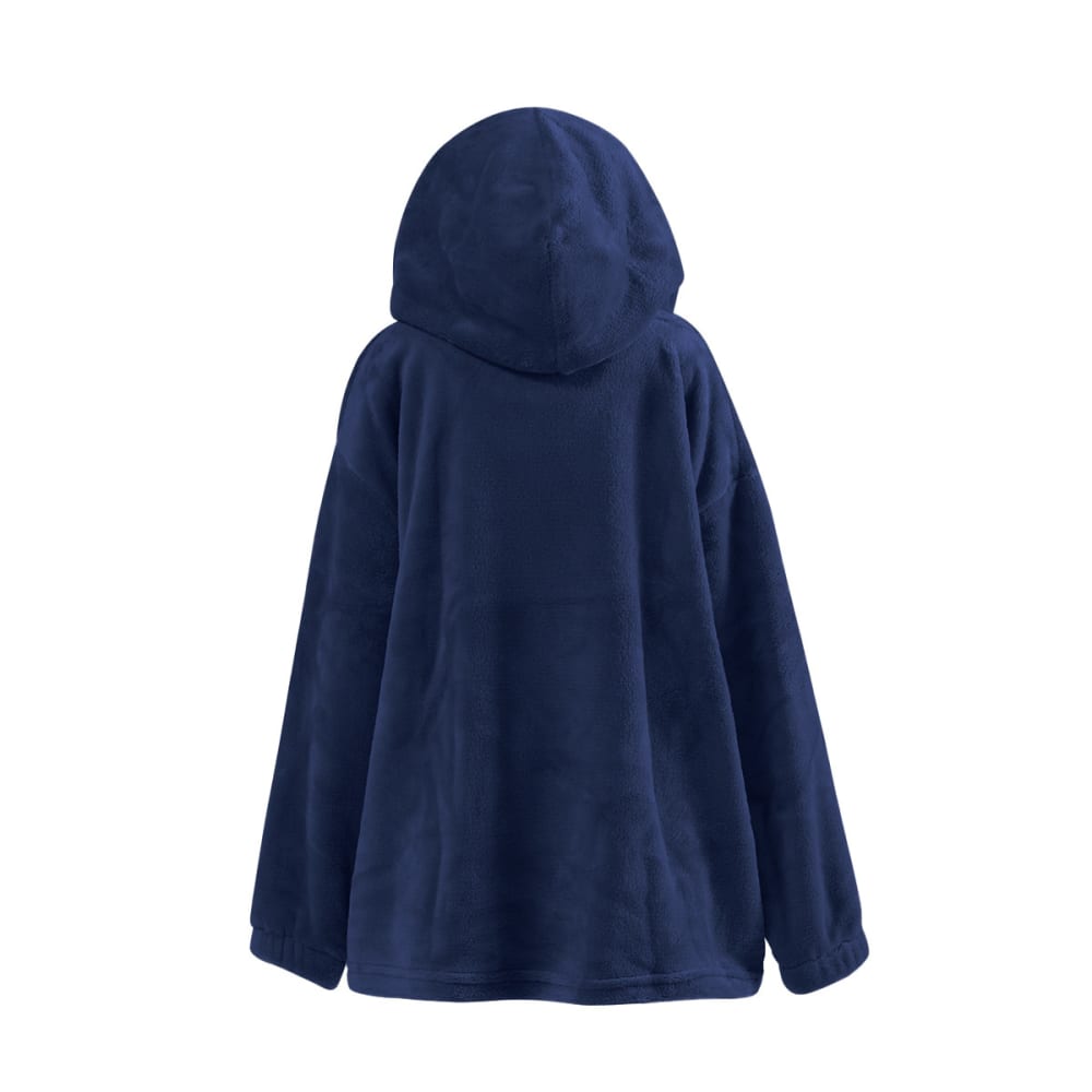 Poncho polaire enfant à capuche doux & chaud  denim 05/08 ans - Maisons du Monde