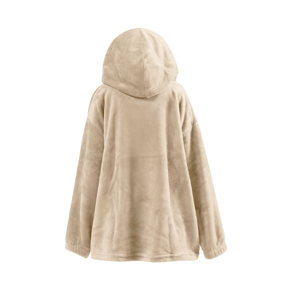 Poncho polaire enfant à capuche doux & chaud  sable 09/14 ans - Maisons du Monde