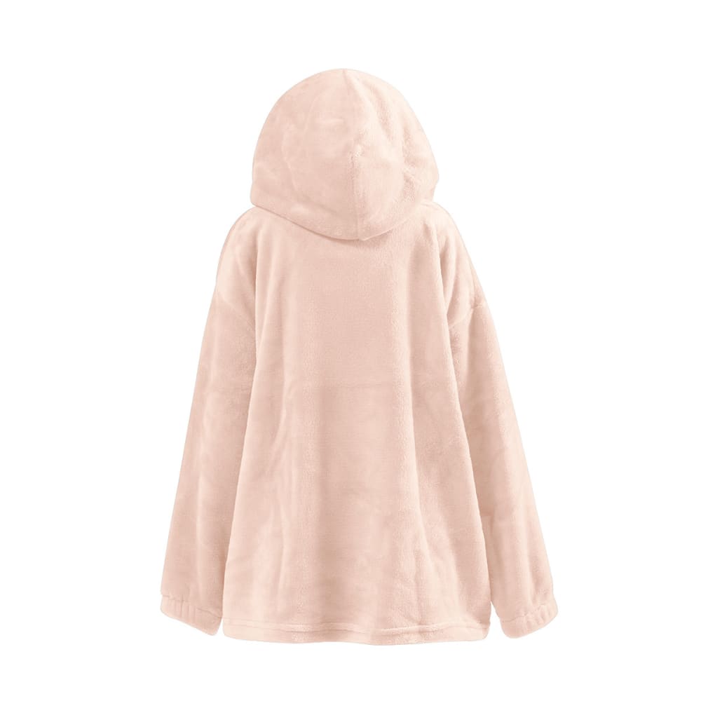 Poncho polaire enfant à capuche doux & chaud  poudre 09/14 ans - Maisons du Monde