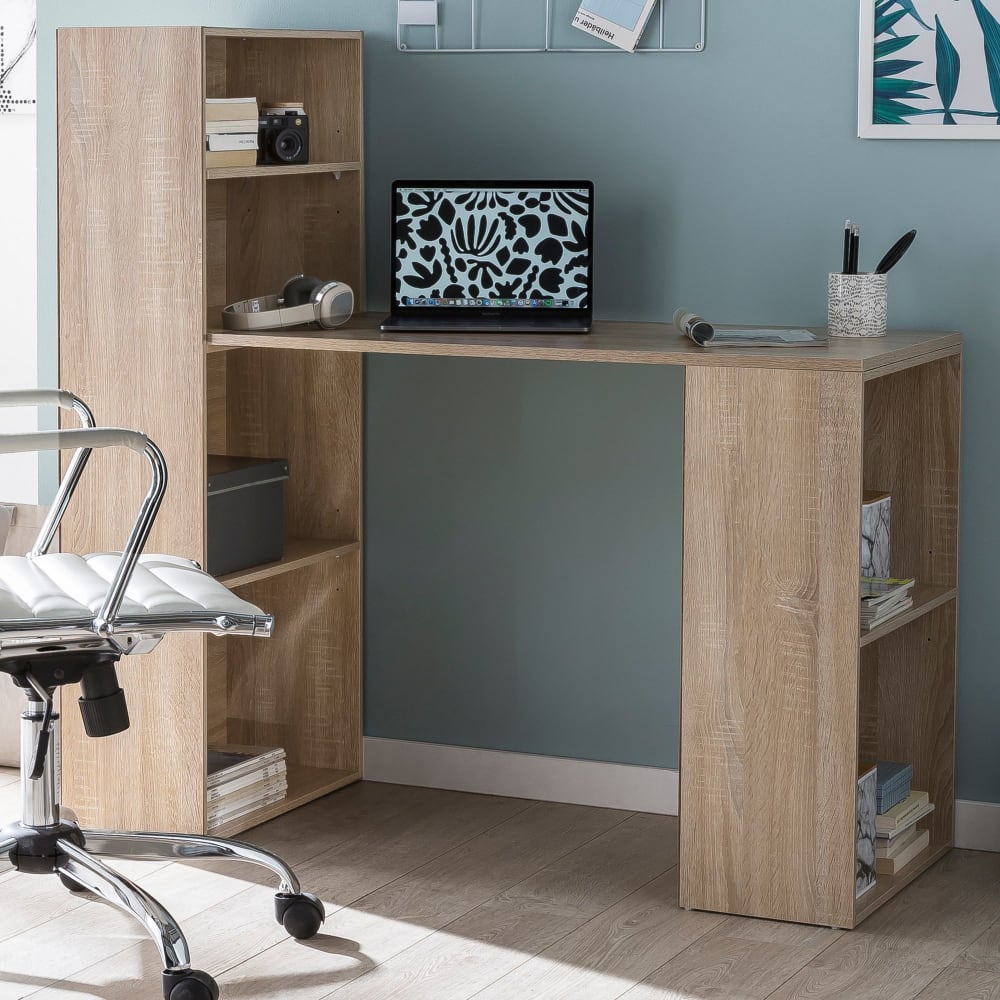 Schreibtisch aus Spanplatte, 120 cm Braun - Maisons Du Monde