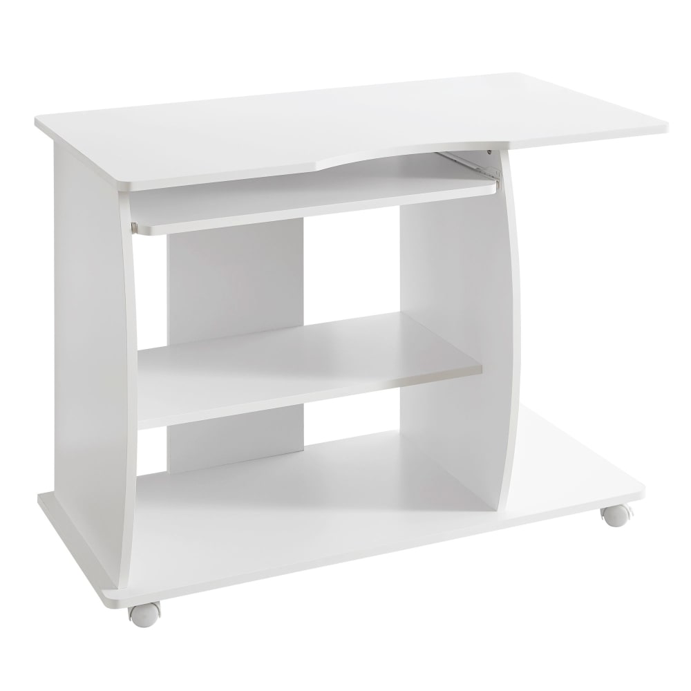Bureau largeur 90 cm en aggloméré, blanc Bureau largeur 90 cm en aggloméré, blanc