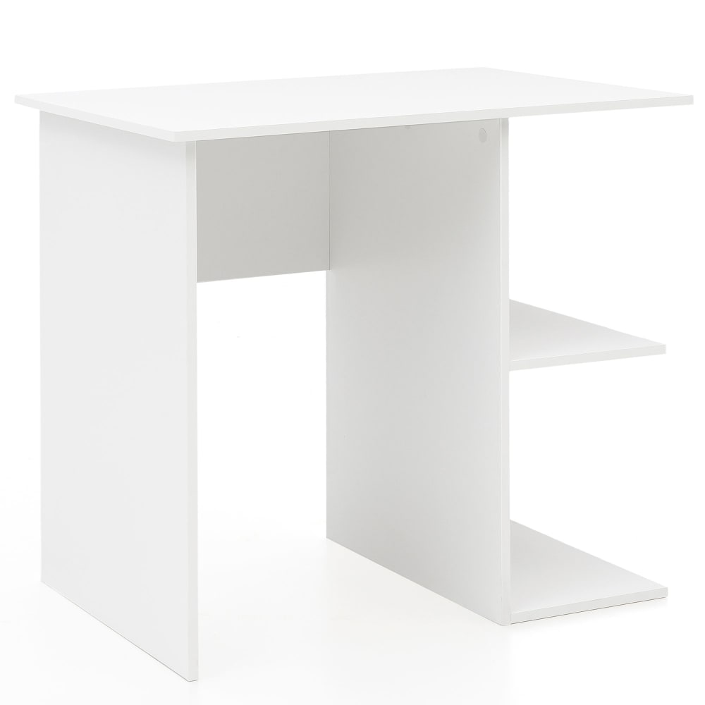FineBuy Schreibtisch aus Spanplatte, 82 cm Weiß style modern Weiß Spanplatte