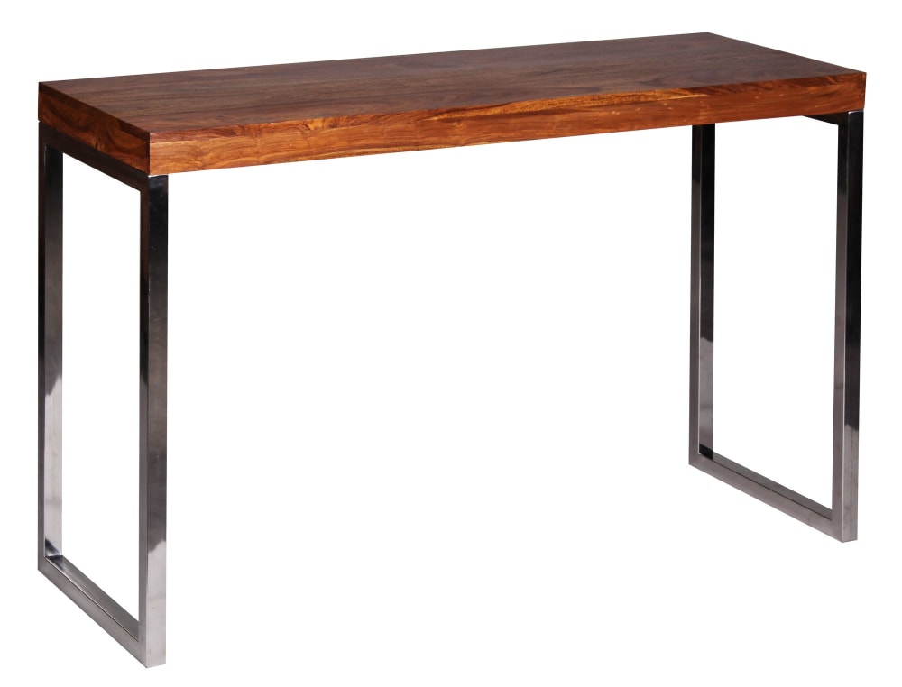 Console 120 cm en bois de sheesham massif, marron Console 120 cm en bois de sheesham massif, marron