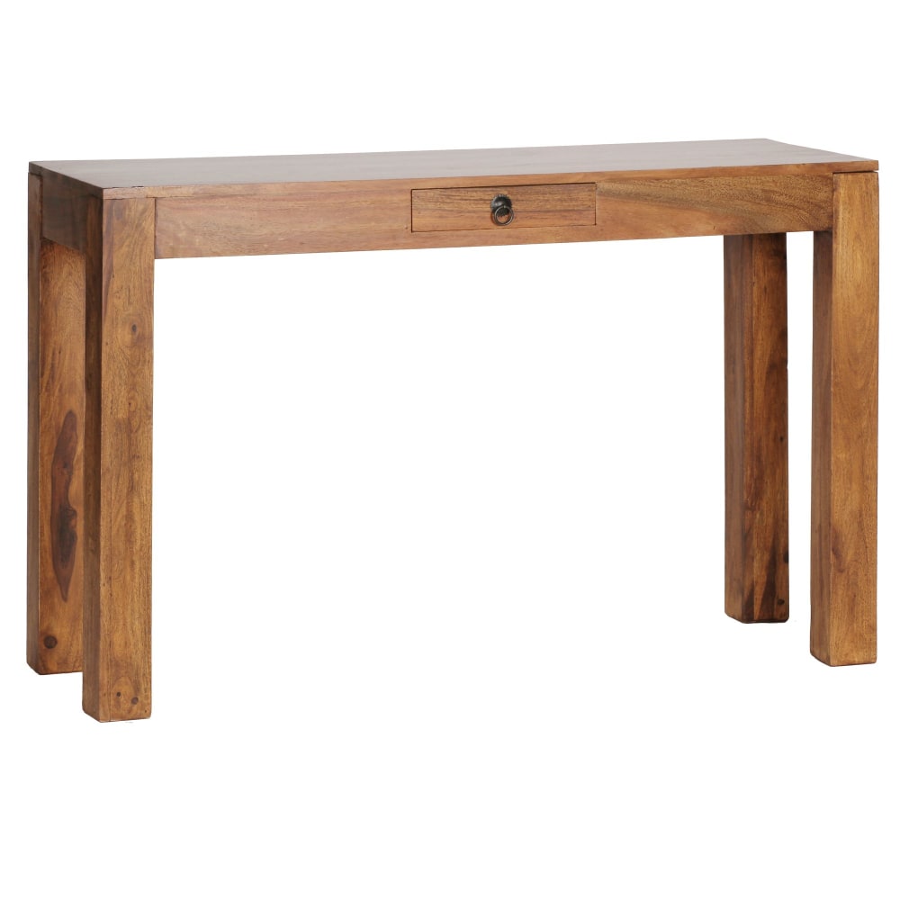 Console 120 cm en bois de sheesham massif, marron Console 120 cm en bois de sheesham massif, marron