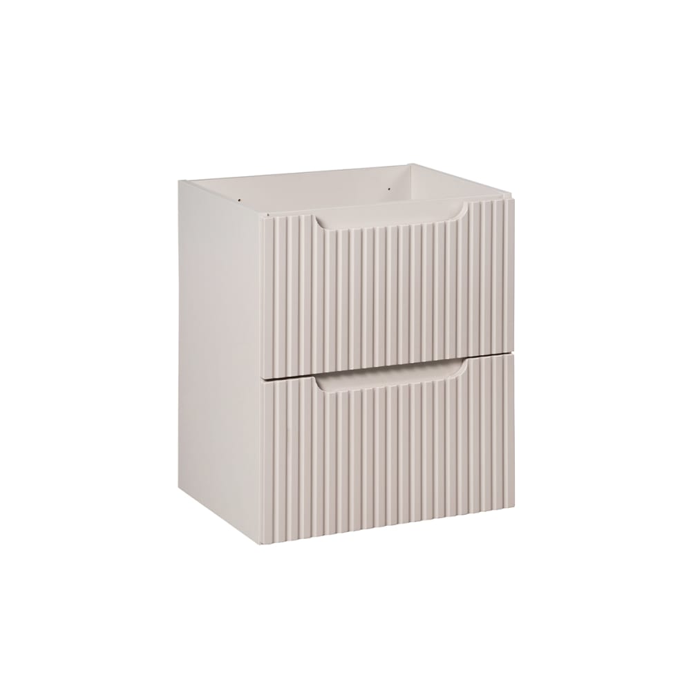 Meuble sous-vasque 2 tiroirs stratifiés beige