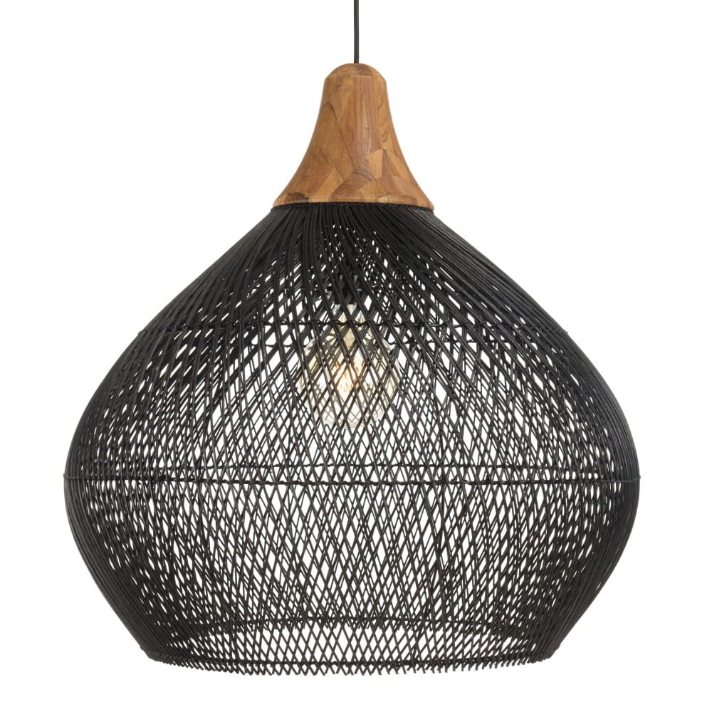 Hängeleuchte "Glocke" 68x68 cm schwarz - Maisons Du Monde