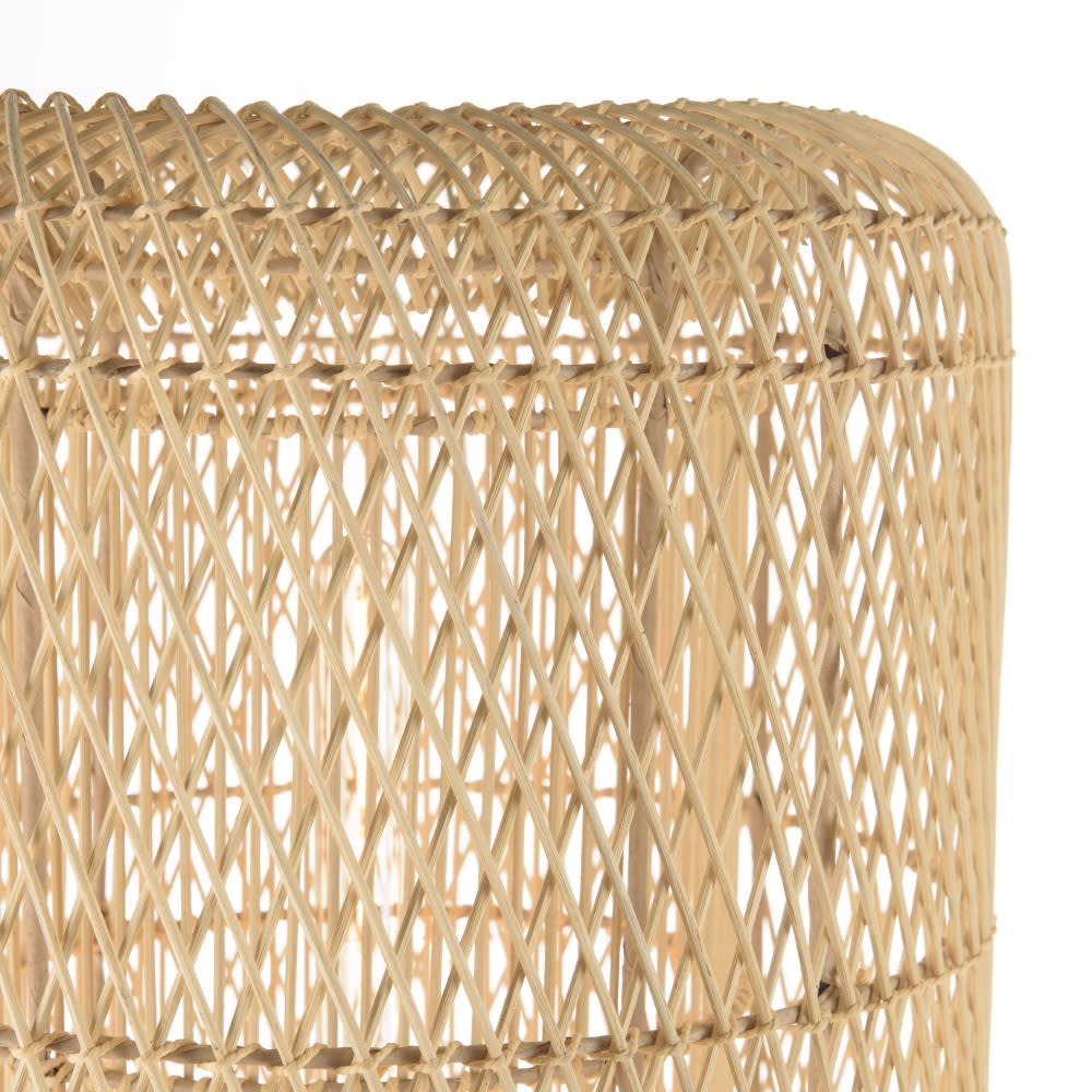 Stehlampe Naturrattan Beine schwarz - Maisons Du Monde