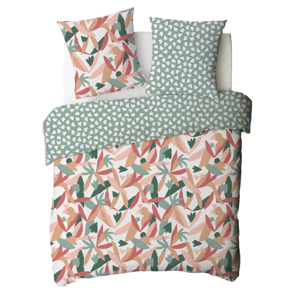 Parure de lit 2 personnes motif abstrait réversible 260x240cm - Maisons du Monde