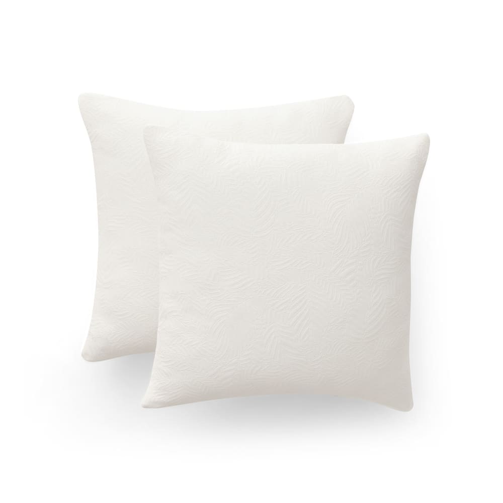 Gamusi 2er-Set Kissenbezügen aus Baumwolle, Weiß 45x45 cm style modern Weiß Öko-Tex Zertifikat Baumwolle