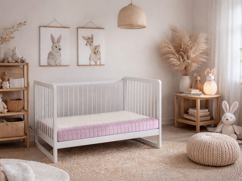 Dormissimo Babymatratze atmungsaktiv und ergonomisch 70X140X10 CM WEISS Öko-Tex Zertifikat VISKOSE Baby