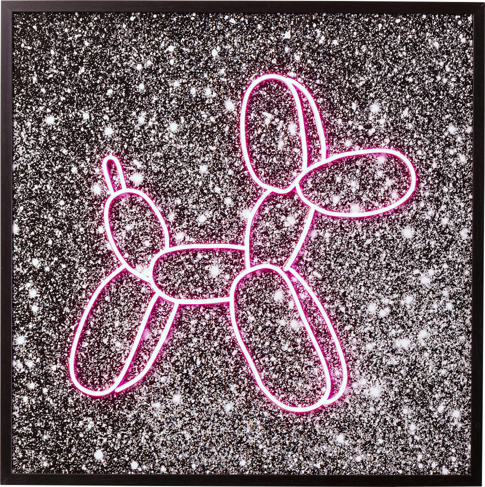 Tableau LED chien ballons 80x80cm Kare Design