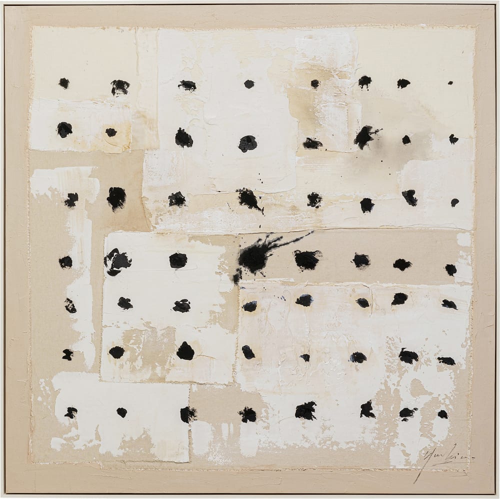 Toile points noirs en