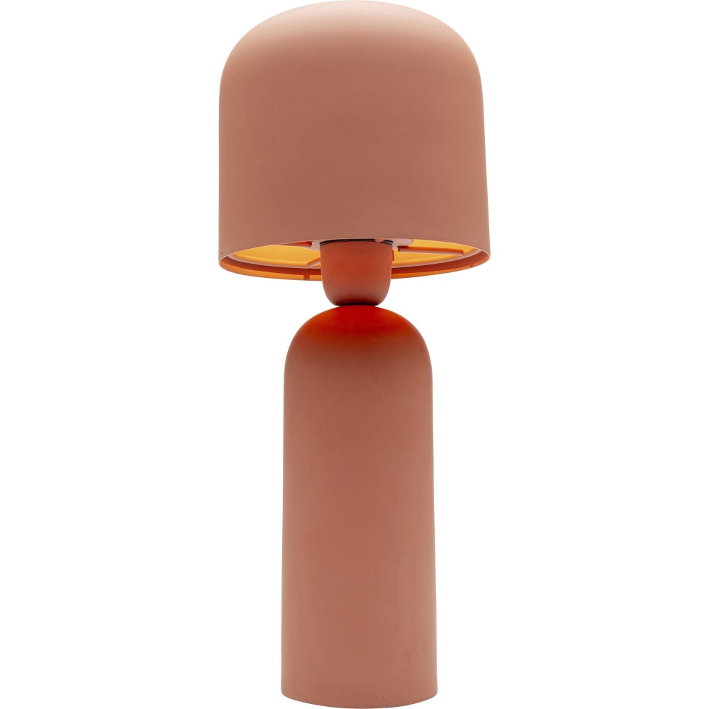 Lampe en acier rouge