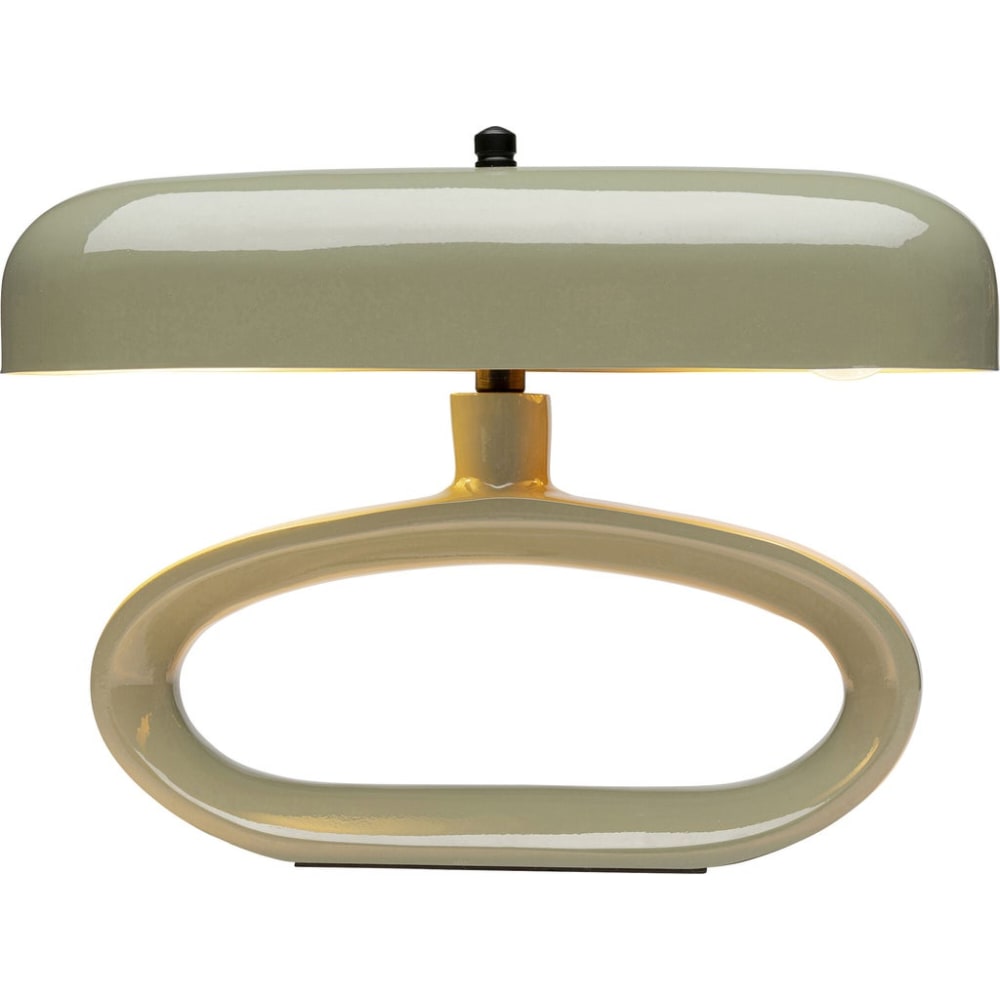 Lampe en acier vert sage