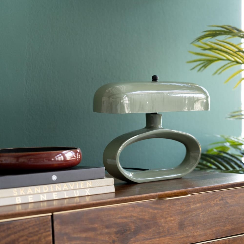 Lampe en acier vert sage - Maisons du Monde