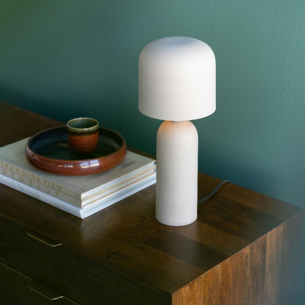 Lampe en acier beige - Maisons du Monde