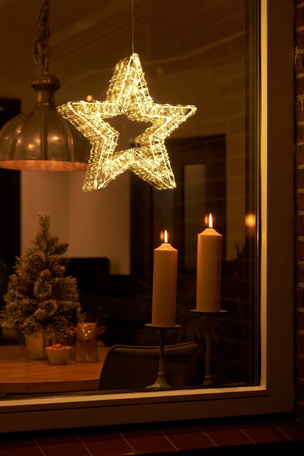 Weihnachtsbeleuchtungsfigur  Warmes Weiß Eisen H3xB36xL36cm -