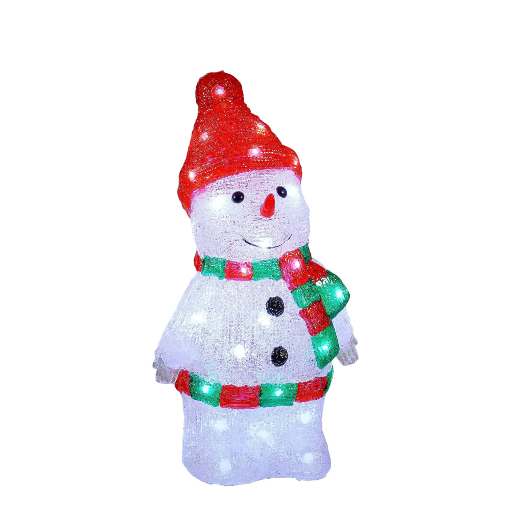 Weihnachtsbeleuchtung für den Außenbereich Schneemann-Motiv H35