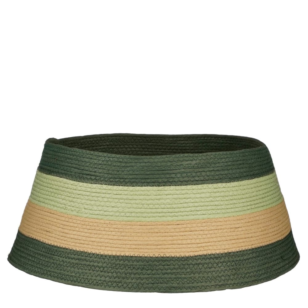 House of Seasons Jupe de sapin de noël vert algue h26xl58xl58cm - Jonc De Mer Décoration de Noël