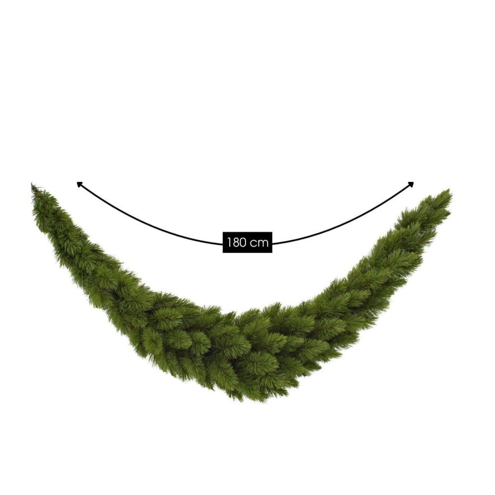 Guirlande vert plastique h38xl38xl180cm - Maisons du Monde