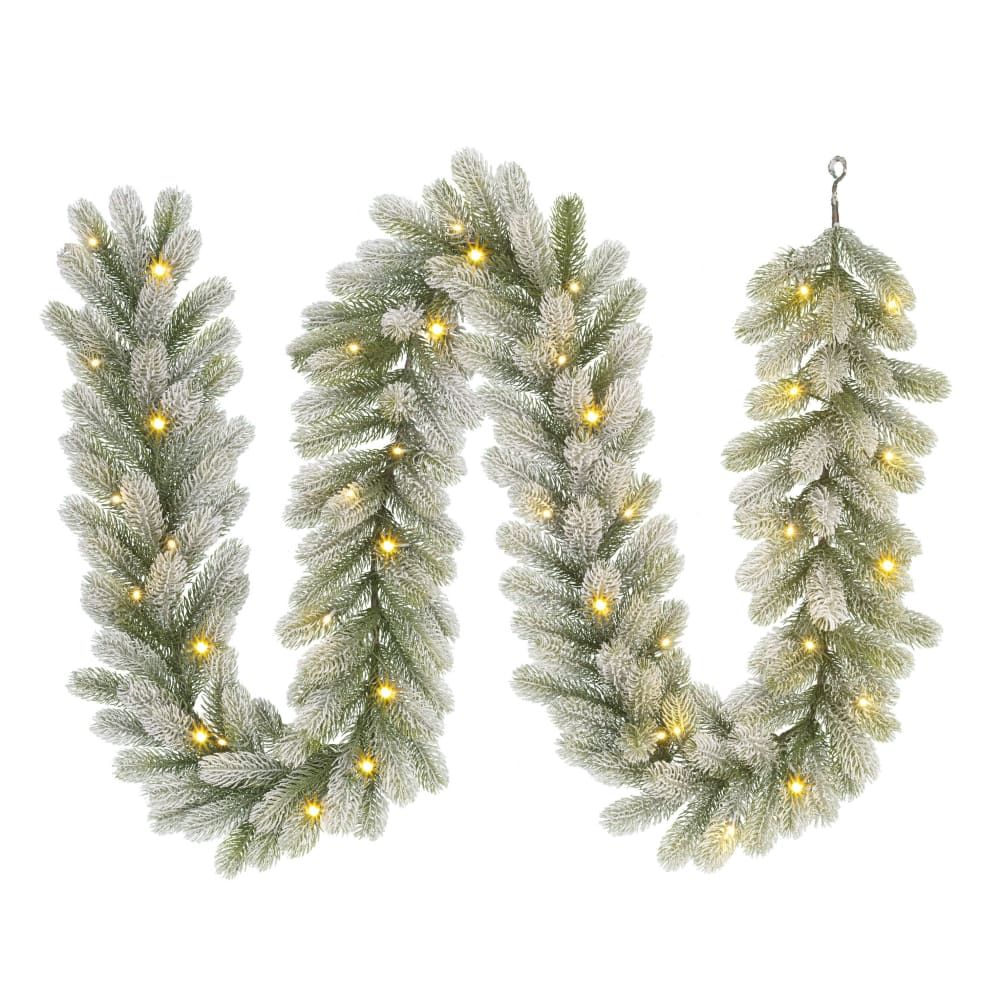 Guirnalda artificial de navidad led blanco cálido l270