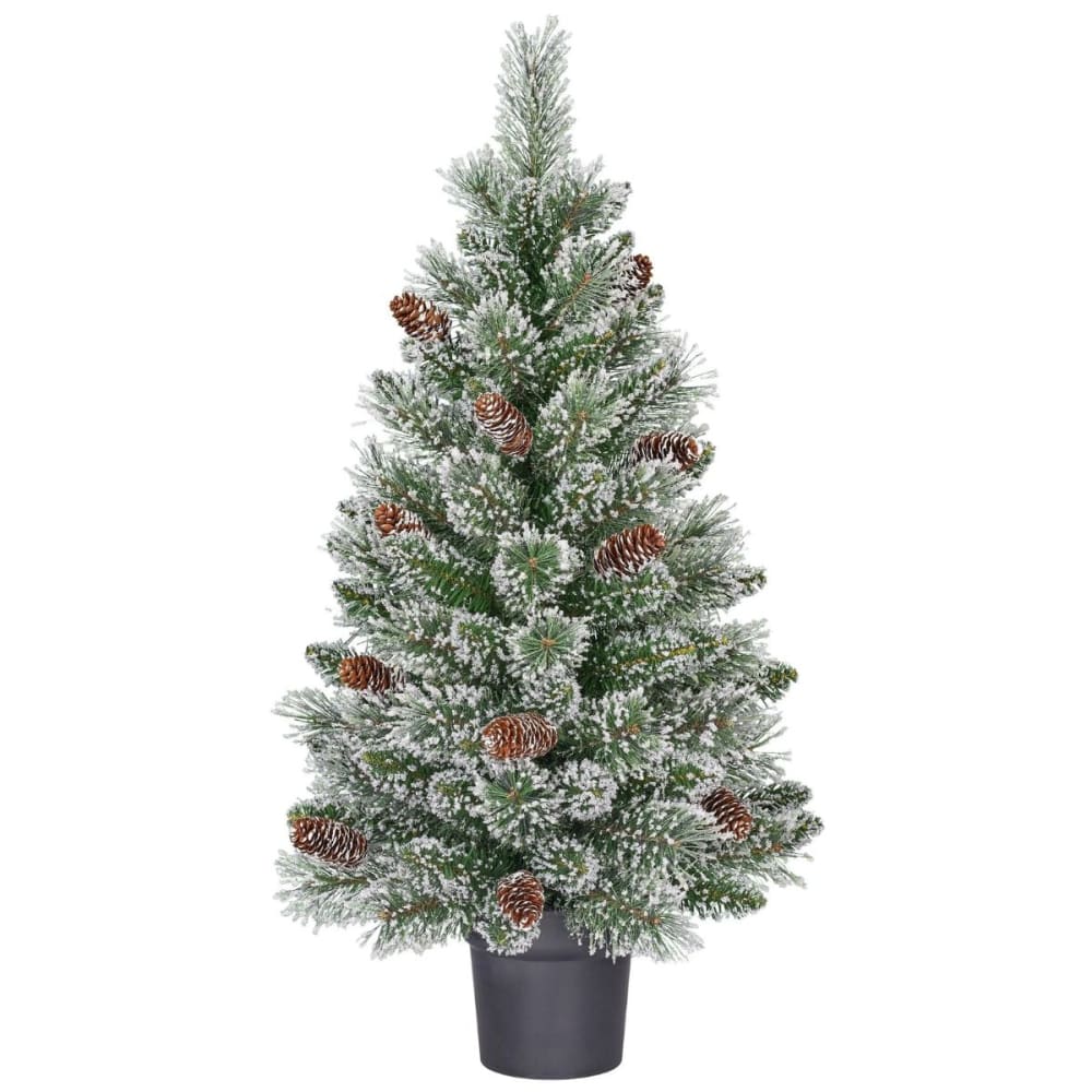 Sapin de noël artificiel vert ciment h90xl48xl48cm Sapin de noël artificiel vert ciment h90xl48xl48cm