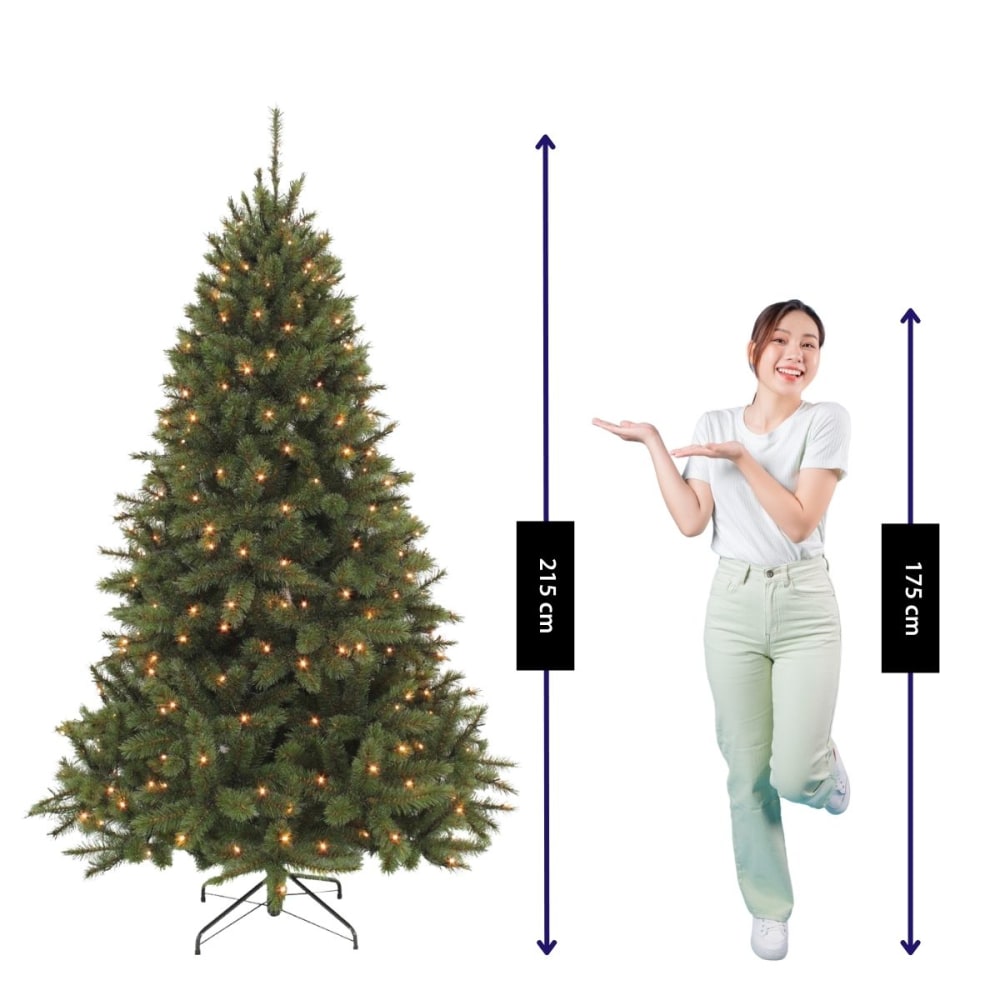 Bristlecone Fir Grün Kunststoff H215xB127xL127cm - Maisons Du