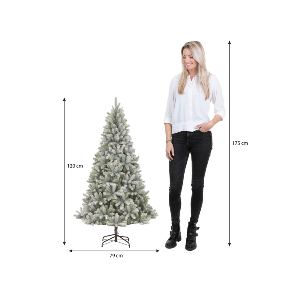 Sapin de noël artificiel vert fer h120xl79xl79cm - Maisons du Monde