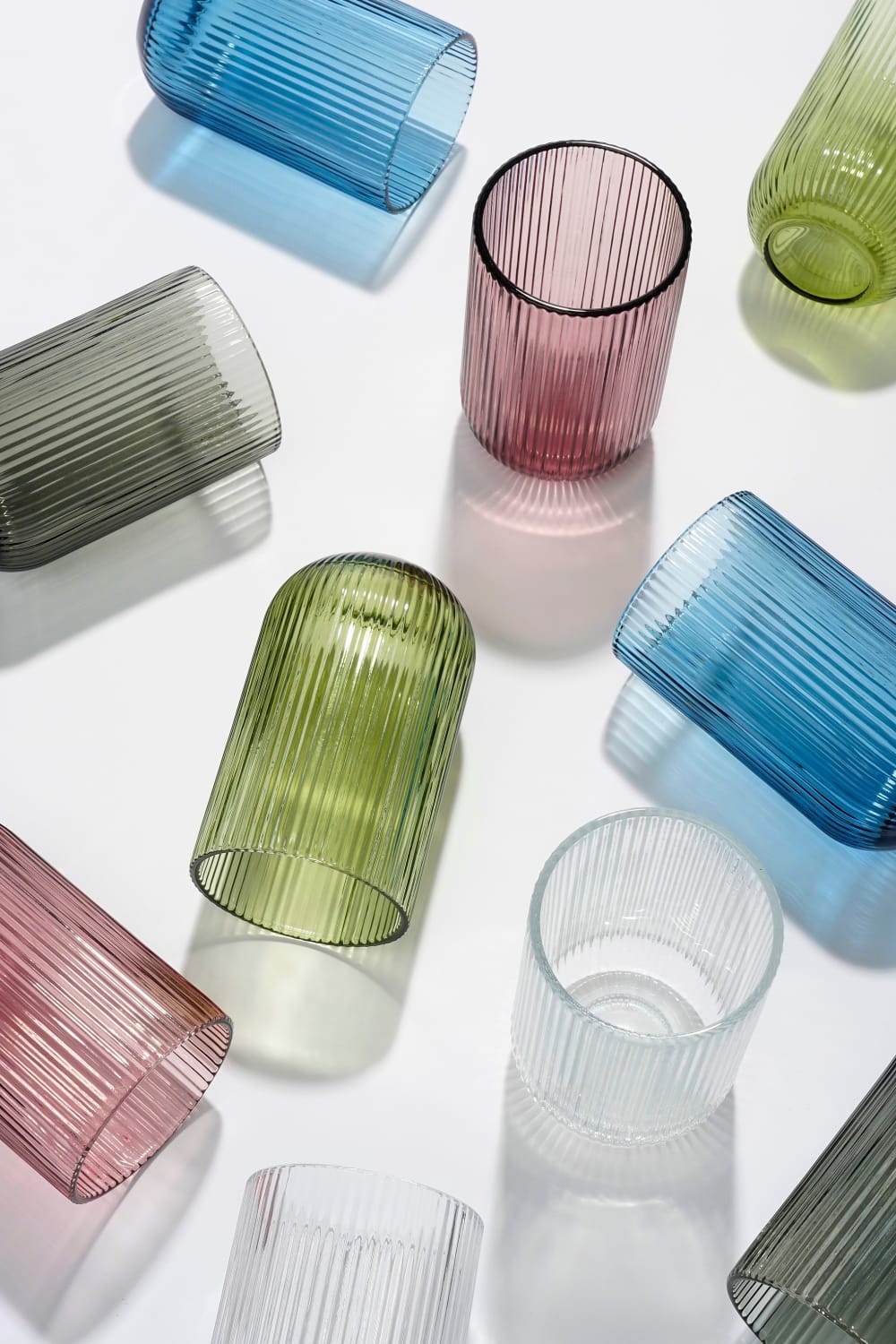 Verre à long drink gris verre h15xl8xl8cm - Maisons du Monde