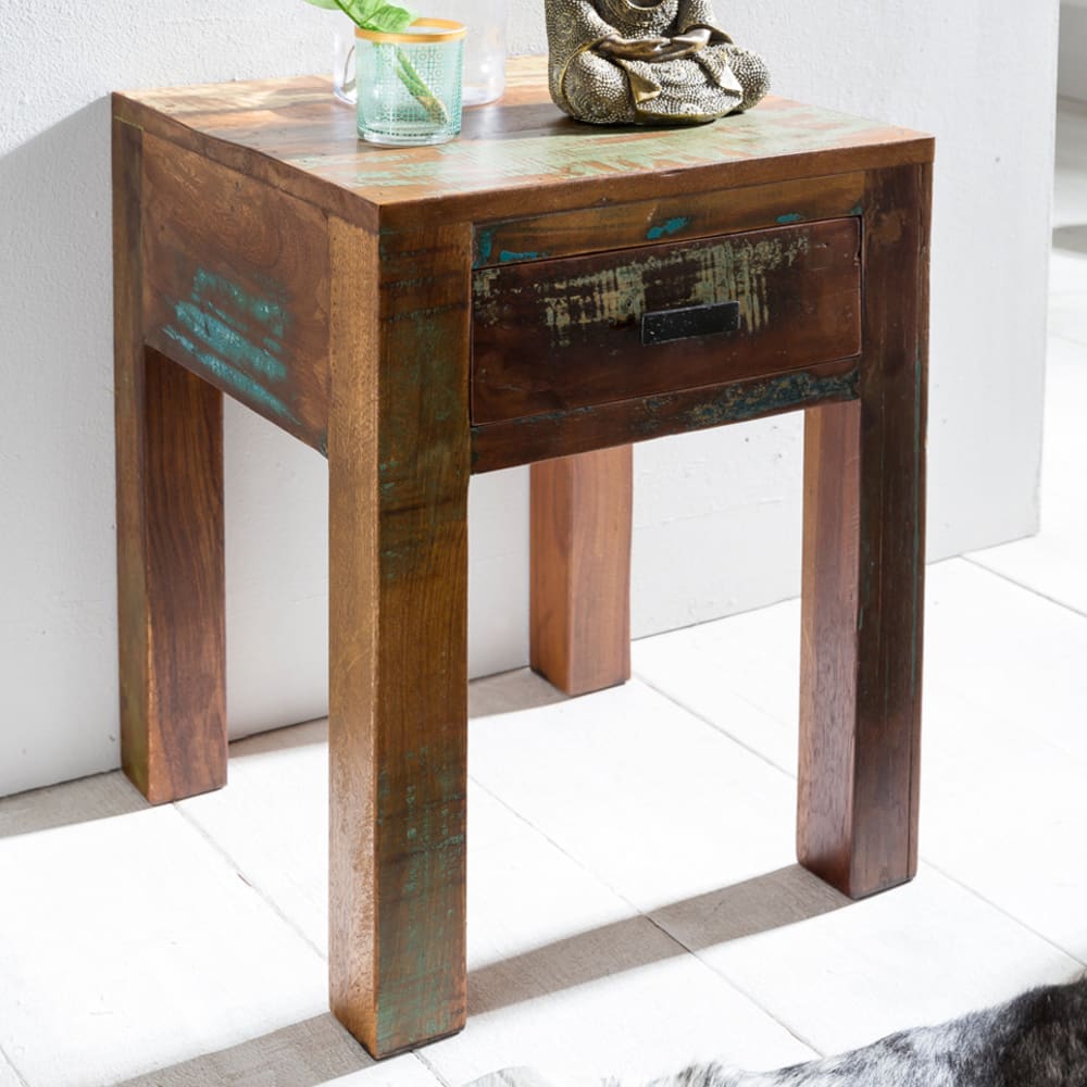 Nachttisch mit Schublade aus Mangoholz, Braun - Maisons Du Monde