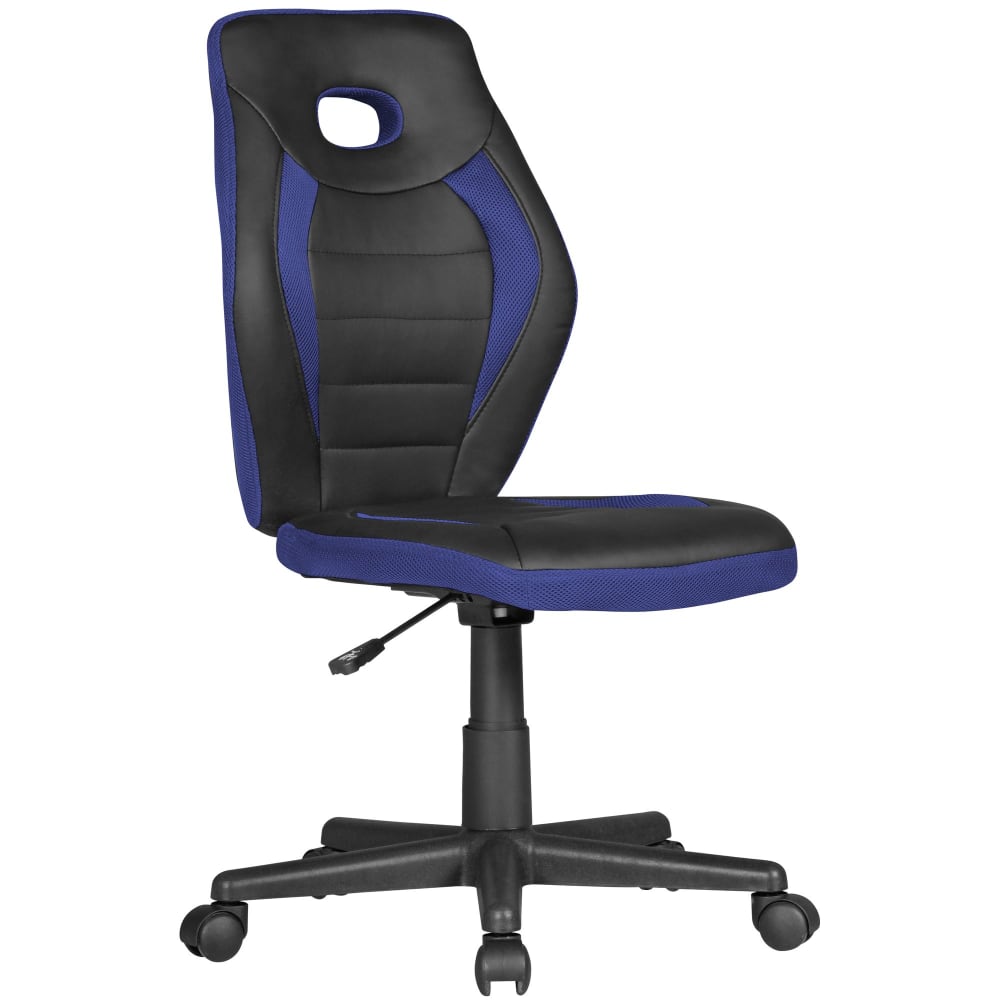 Chaise de bureau réglable en hauteur en tissu, bleu Chaise de bureau réglable en hauteur en tissu, bleu