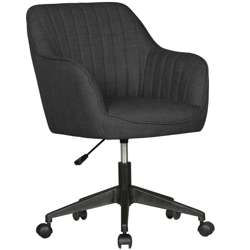 Chaise de bureau réglable en hauteur en tissu, gris