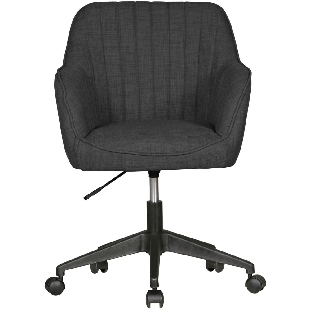 Chaise de bureau réglable en hauteur en tissu, gris