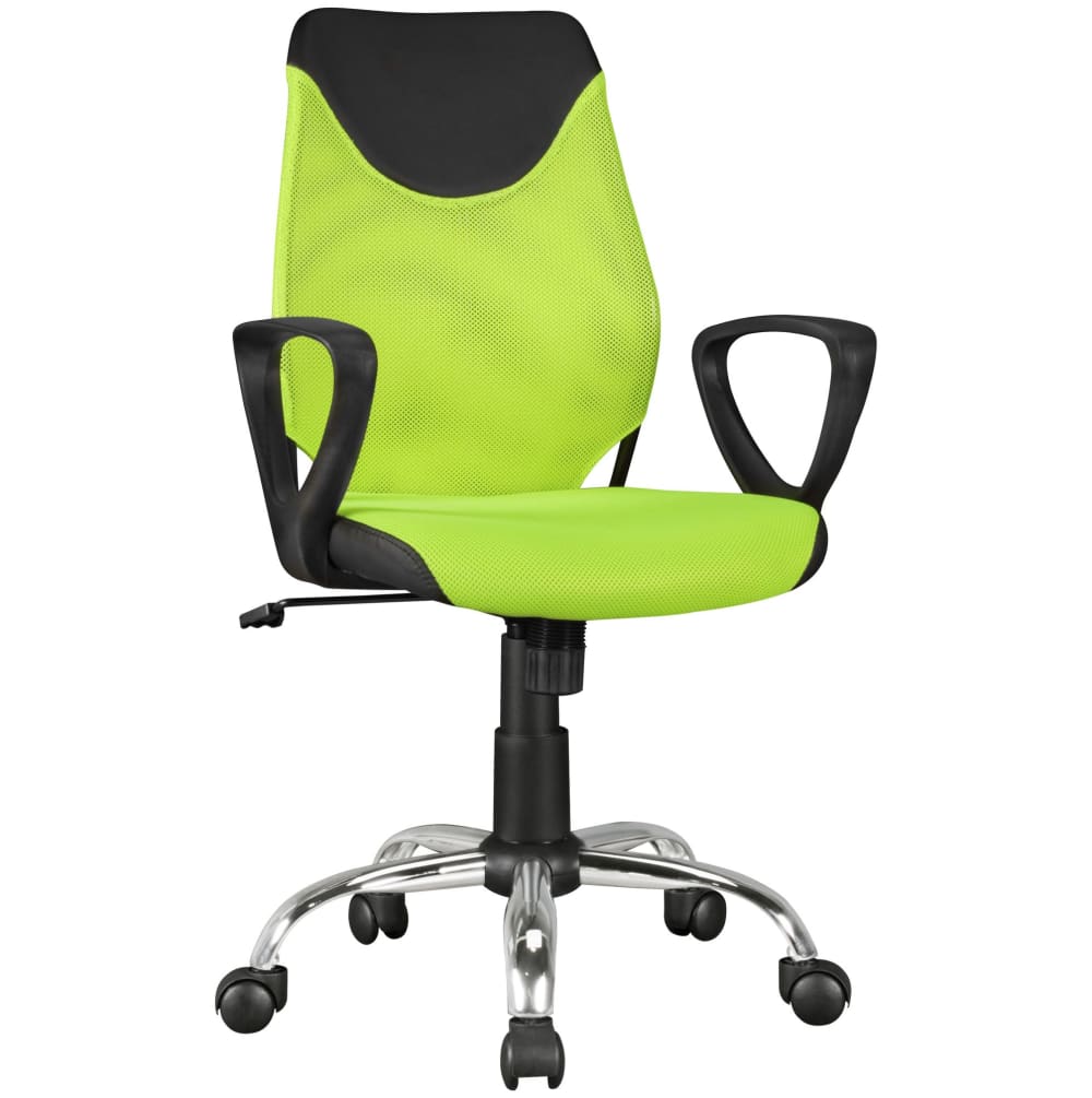Chaise de bureau réglable en hauteur en tissu, vert
