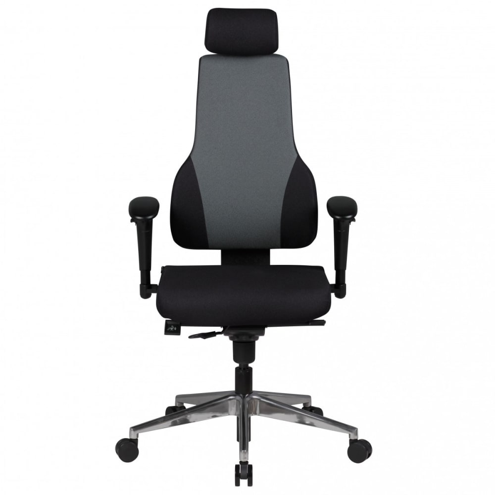 Chefsessel höhenverstellbar aus Stoff, Schwarz - Maisons Du Monde