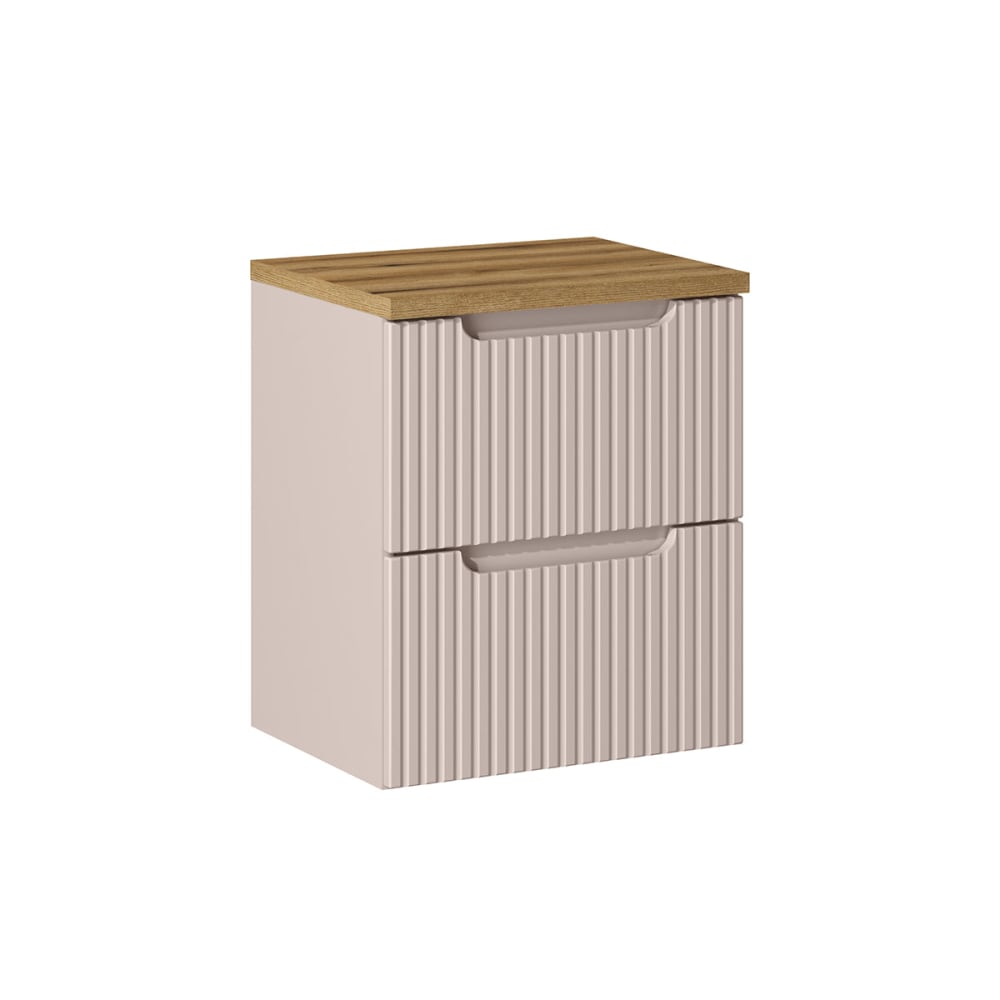 Petits meubles Waschbeckenunterschrank 50cm Melamin Kaschmir Beige Spanplatte