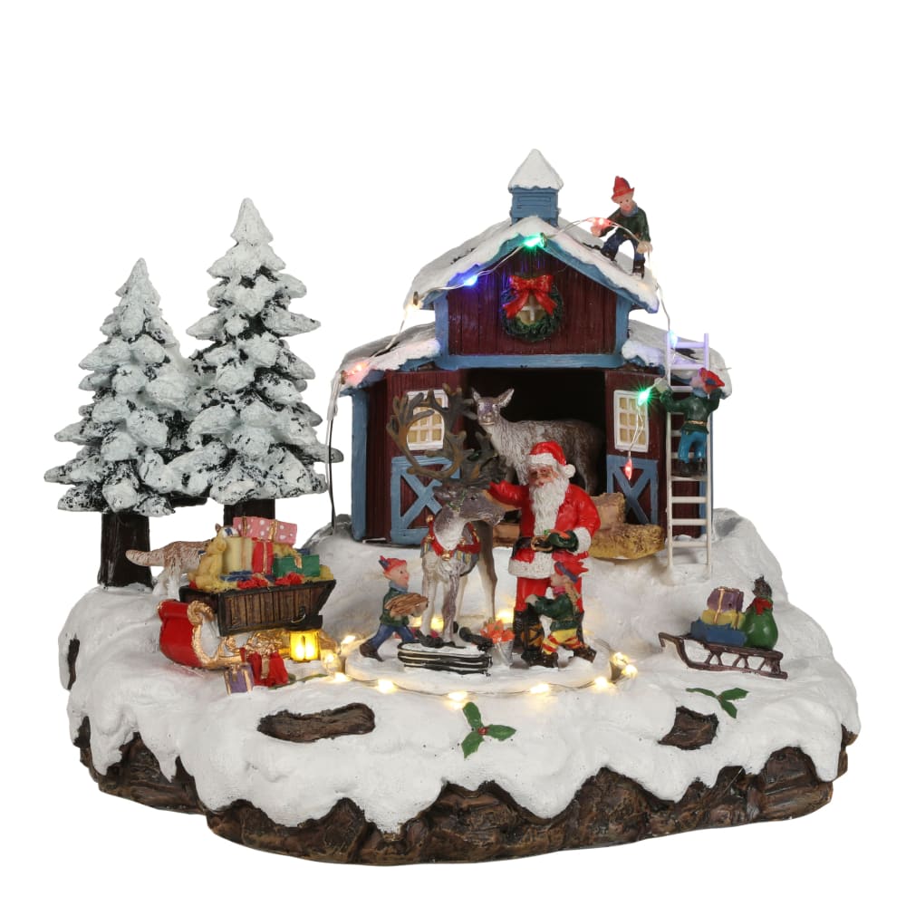Miniatura de la aldea de navidad pueblo de santa alt. 20