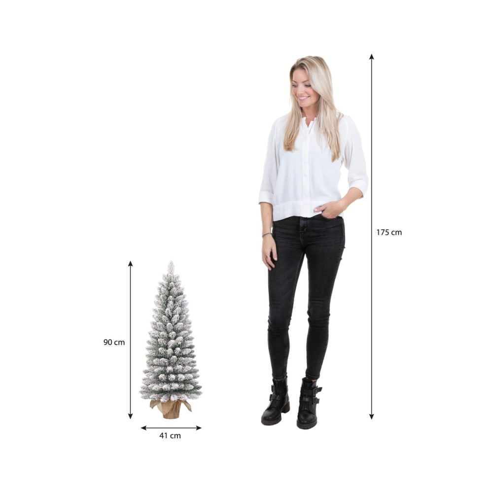 Sapin de noël artificiel vert plastique h90xl41xl41cm - Maisons du Monde