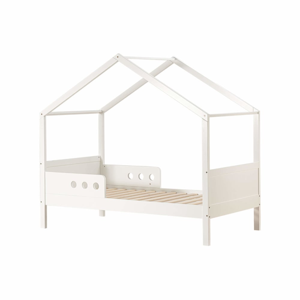 Mobili Rebecca Kinderbett 160x80 cm aus weißem Kiefernholz Baby -