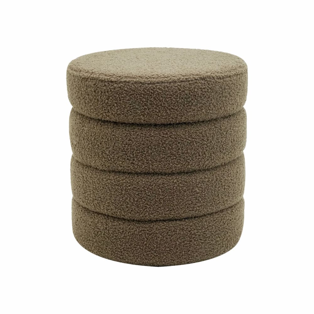 Pouf de rangement rond en tissu Pouf de rangement rond en tissu