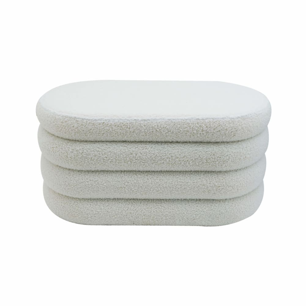 Pouf ovale de rangement