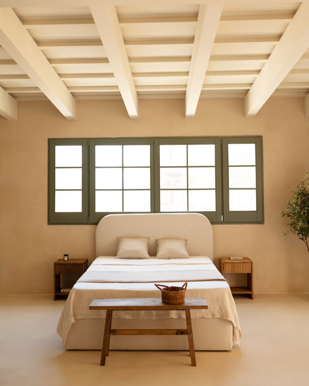 Lit avec coffre blanc pour matelas 180x200cm - Maisons du Monde