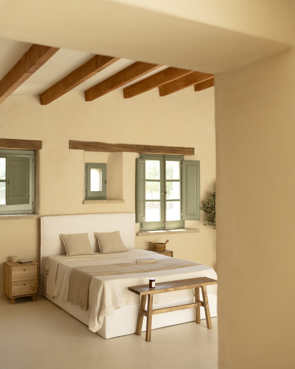 Canapé en lin blanc déhoussable pour les matelas 90x200cm