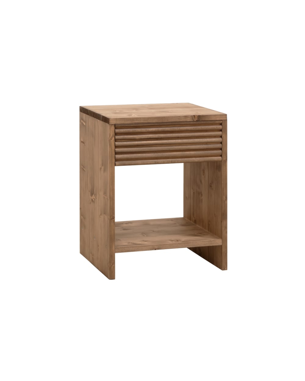 Decowood Nachttisch Aus Massivholz, 40x40cm Braun