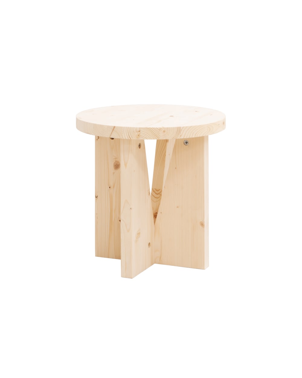 Table de chevet en bois en ton beige de 40x40cm