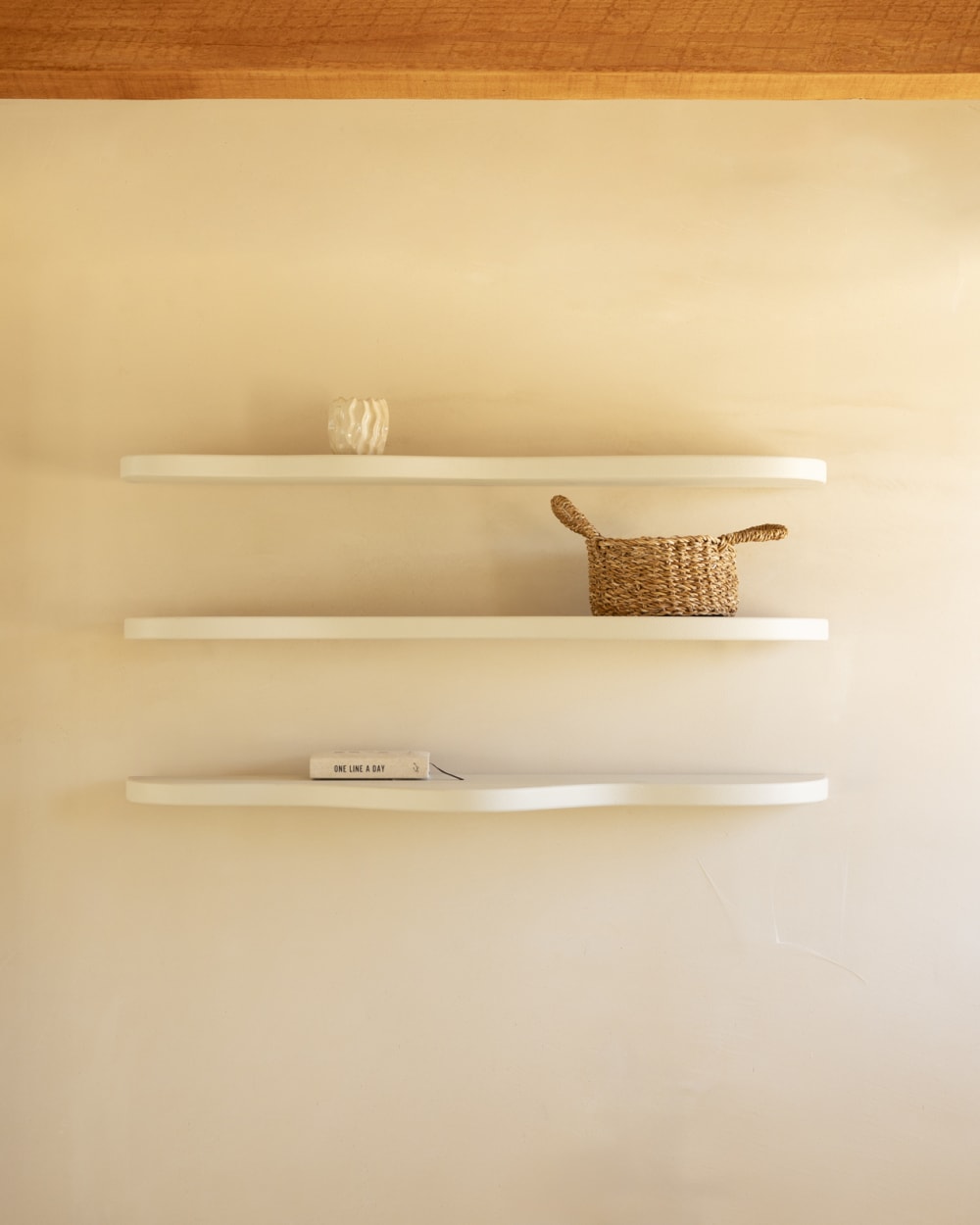 Pack 3 étagères en microciment blanc cassé 100cm - Maisons du Monde