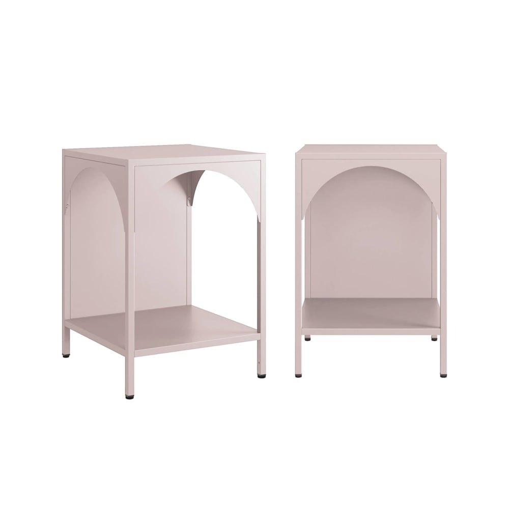 2er-Set Nachttische, Beistelltische rosa - Maisons Du Monde