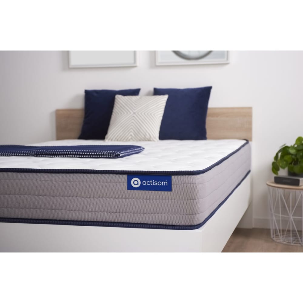 Actisom Matratze aus Latex und Memory-Schaum 90 x 200 cm, weiß style classic chic - Stoff