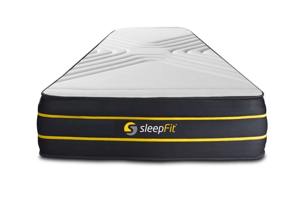 Sleepfit Matratze aus Memory-Schaum 90 x 200 cm, weiß, Härtegrad : Mittel style industrial - Stoff