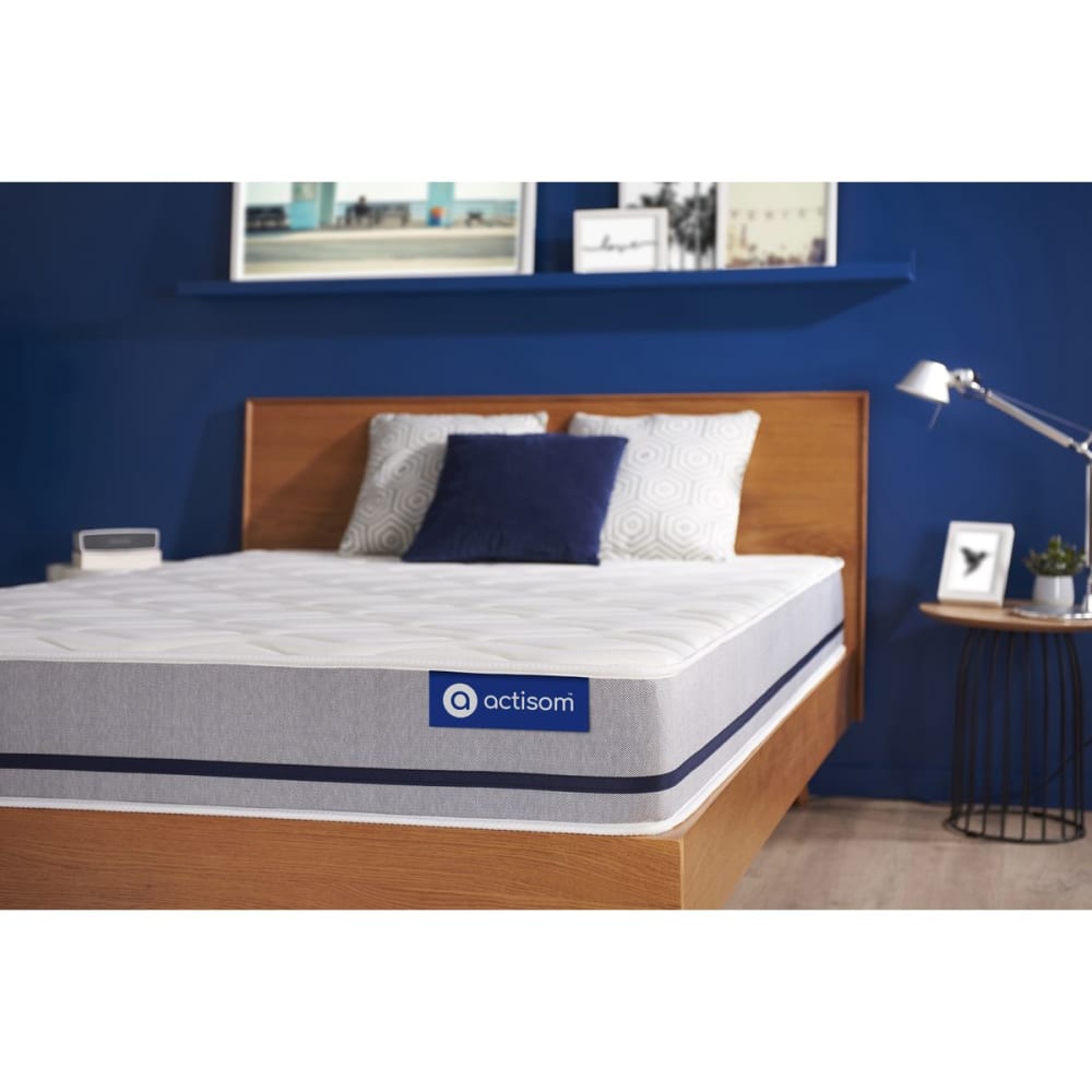 Actisom Matratze Taschenfederkern 90 x 200 cm, weiß, Härtegrad : Fest style classic chic - Stoff